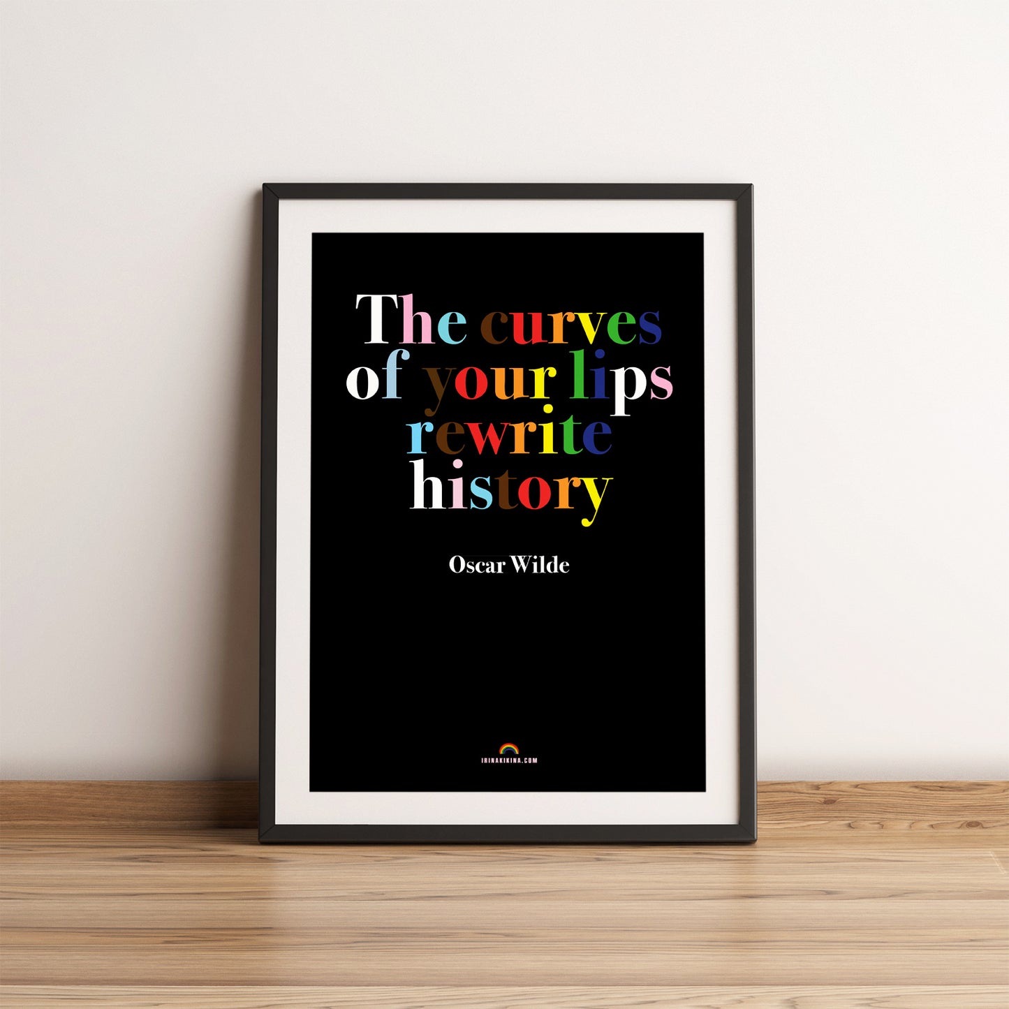 Oscar Wilde Quote Poster.