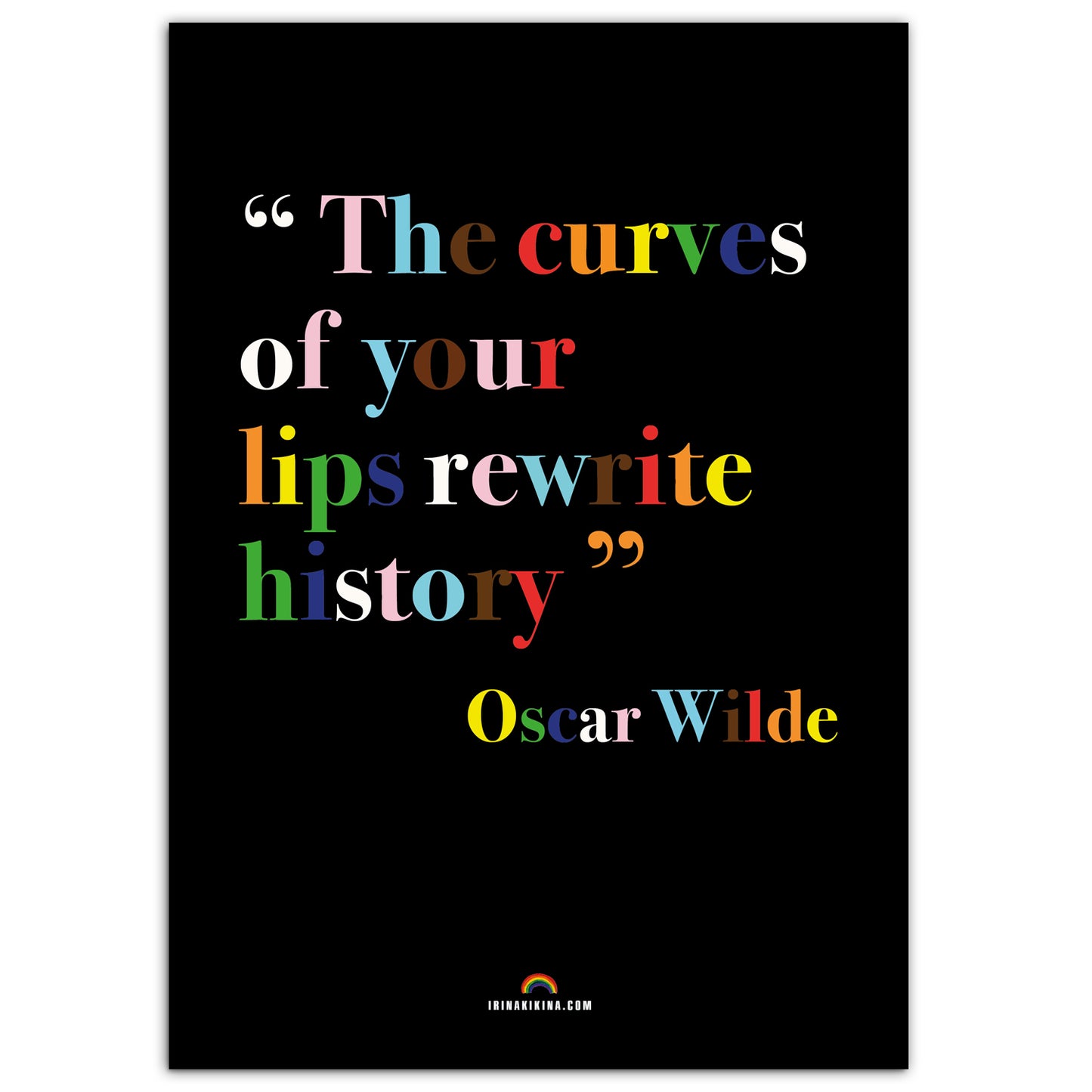 Oscar Wilde Quote Poster.