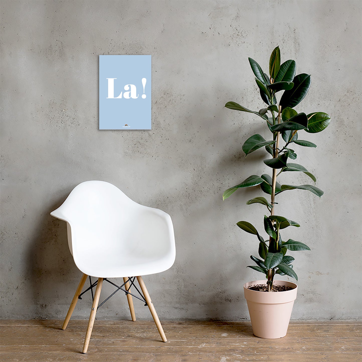 La! A4 Poster.