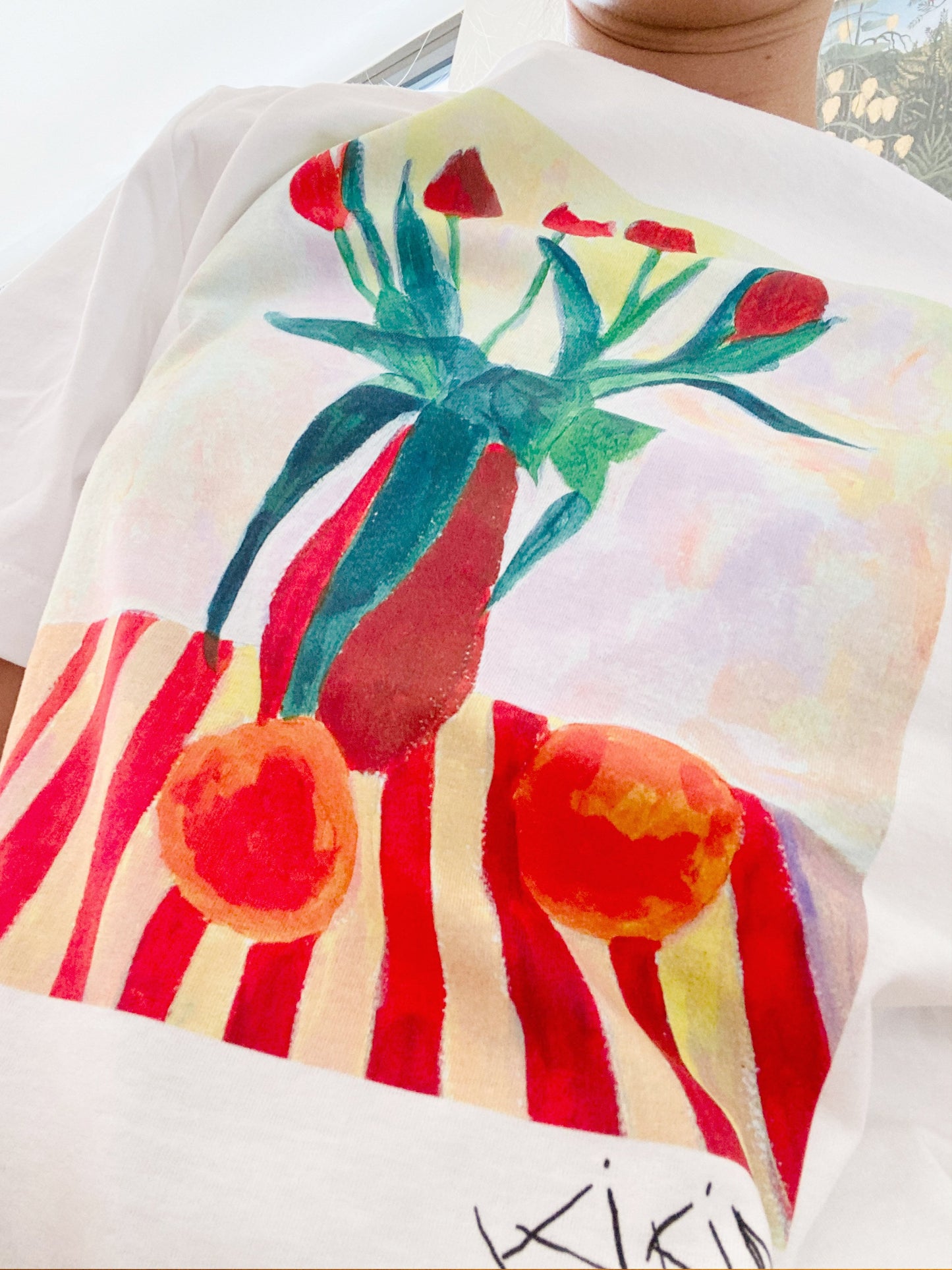 Naturmort. Tulips and Oranges. Organic Cotton Tee
