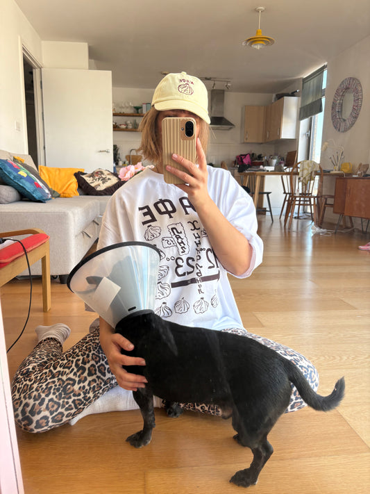 Cafe Khinkali Oversized Heavyweight T-shirt in Chococolate