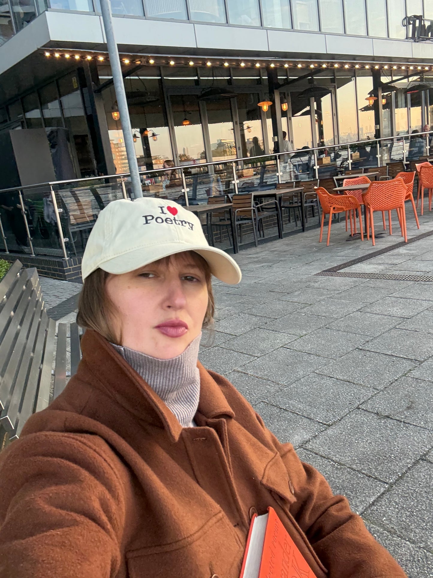 I ❤️ Poetry Organic Embroidered Cap