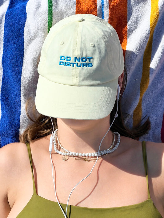 Do not Disturb Slogan Pastel Baseball hat