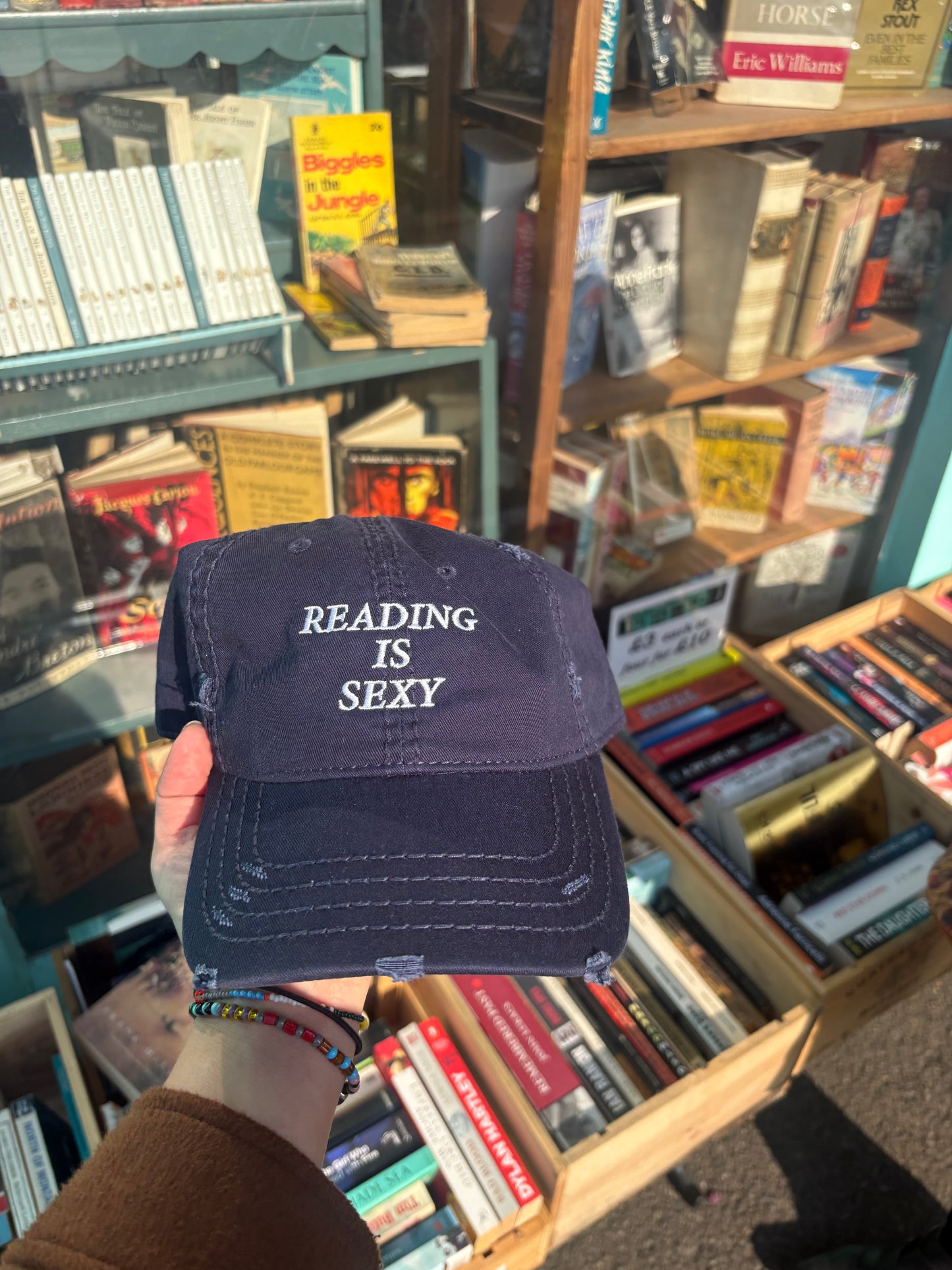 Reading is Sexy Distressed 90s Cap