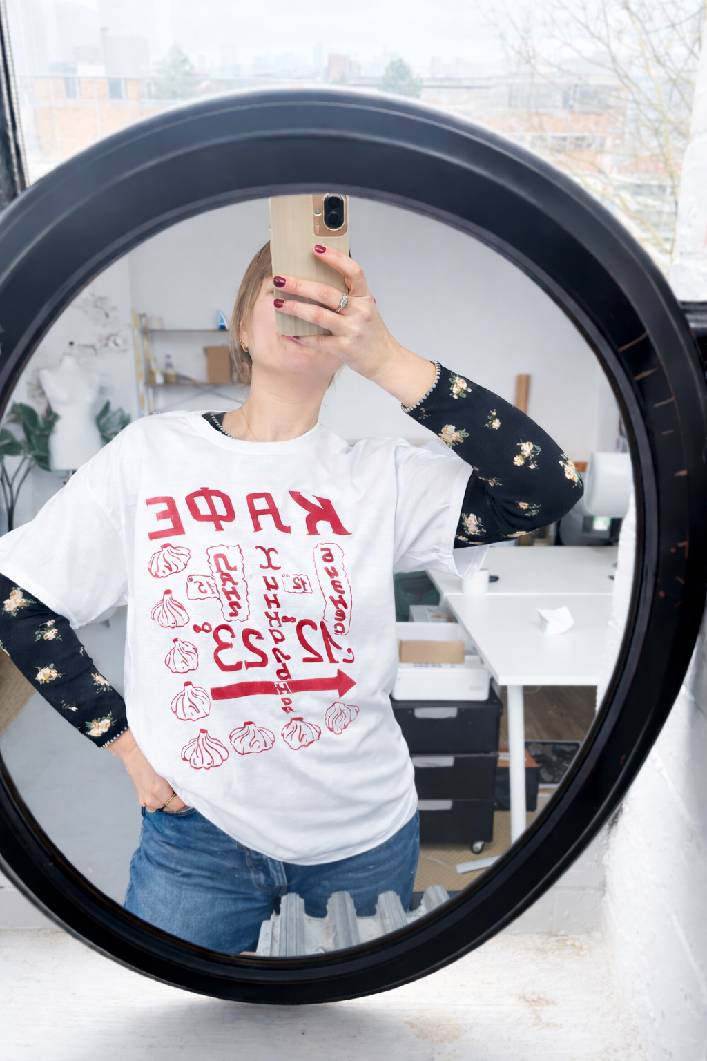 Khinkali cafe. Business Lunch Screen Printed Tee