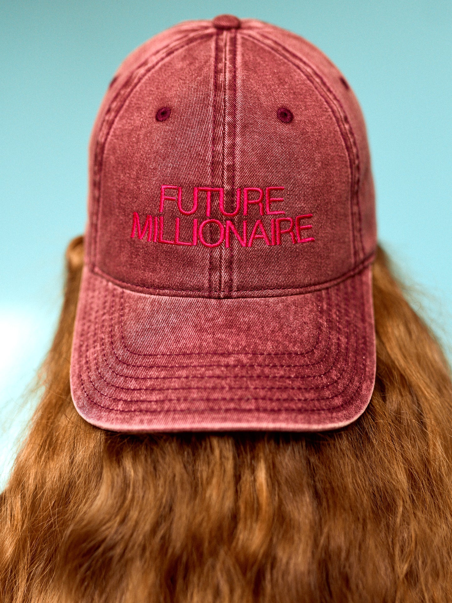 Future Millionaire Unisex Slogan Washed Cap