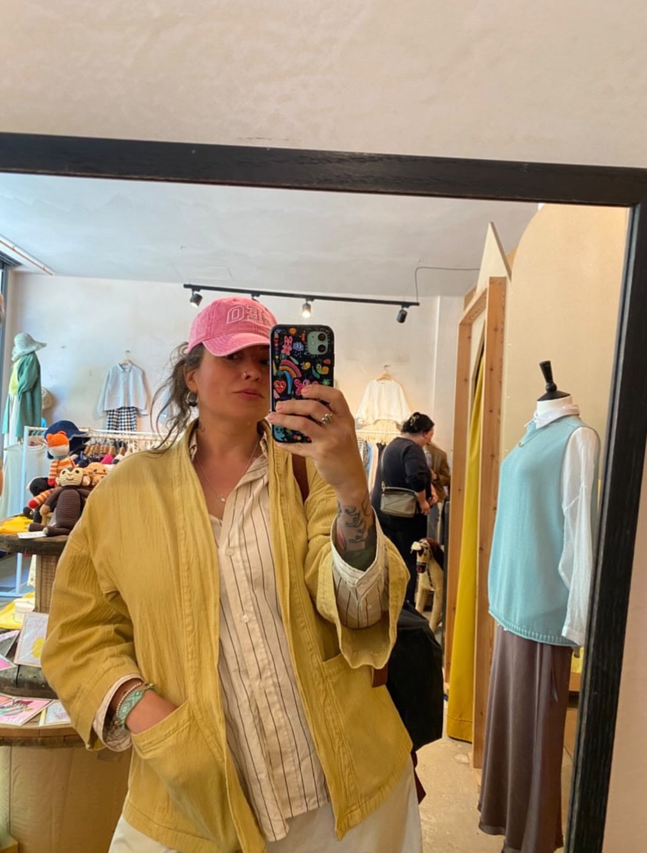 CEO Embroidered Slogan Washed Pink Cap