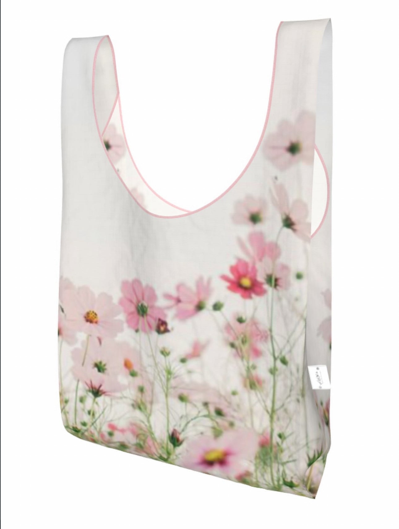 Blush Bloom Reusable Waterproof Tote Bag