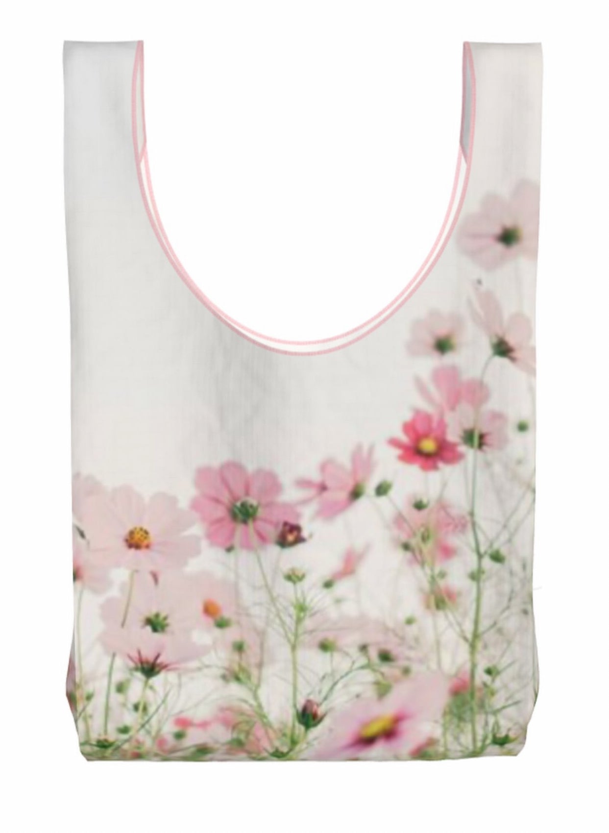 Blush Bloom Reusable Waterproof Tote Bag