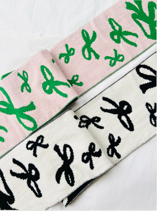 Bow Wool and Cashmere Scarf