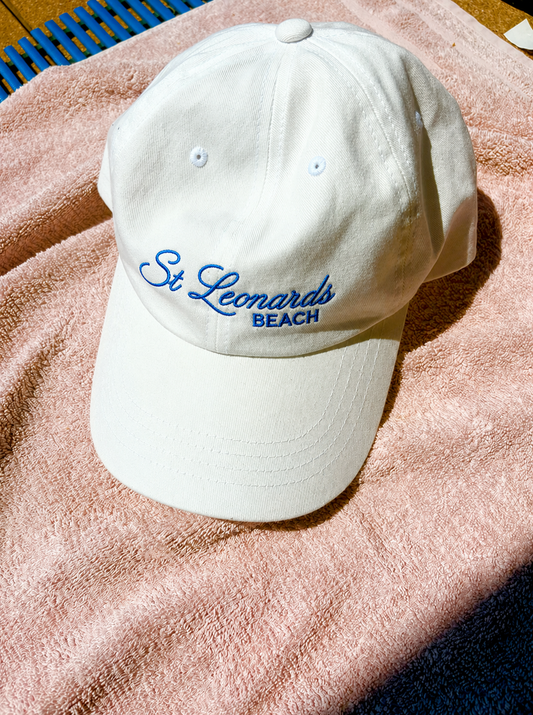 St Leonards beach White Unisex Cap