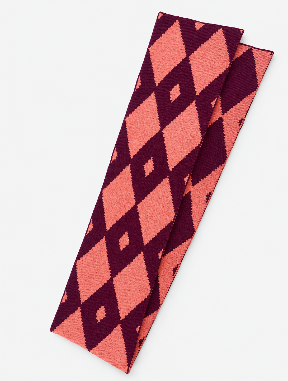 Argyle Wool and Cashmere in Tonal Pinks