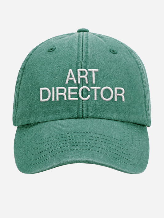Art-director Unisex Washed Cap in Eucalyptus Green