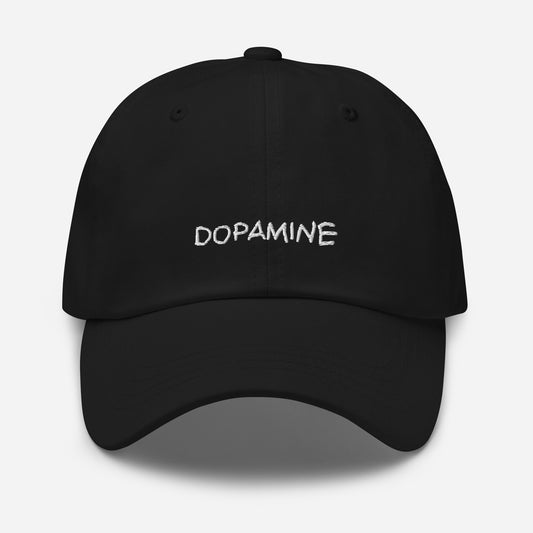Dopamine Embroidered Baseball Hat in Bottle Green