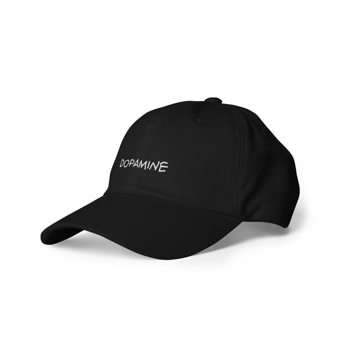 Dopamine Embroidered Baseball Hat in Bottle Green