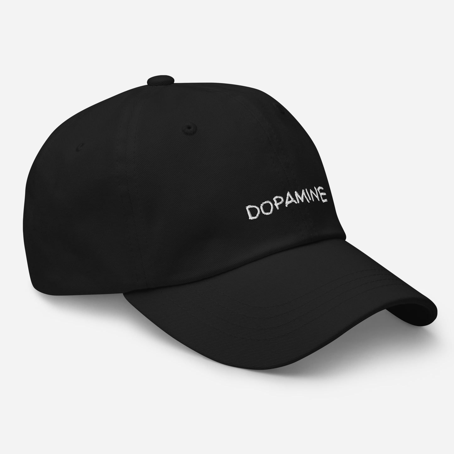 Dopamine Embroidered Baseball Hat in Bottle Green