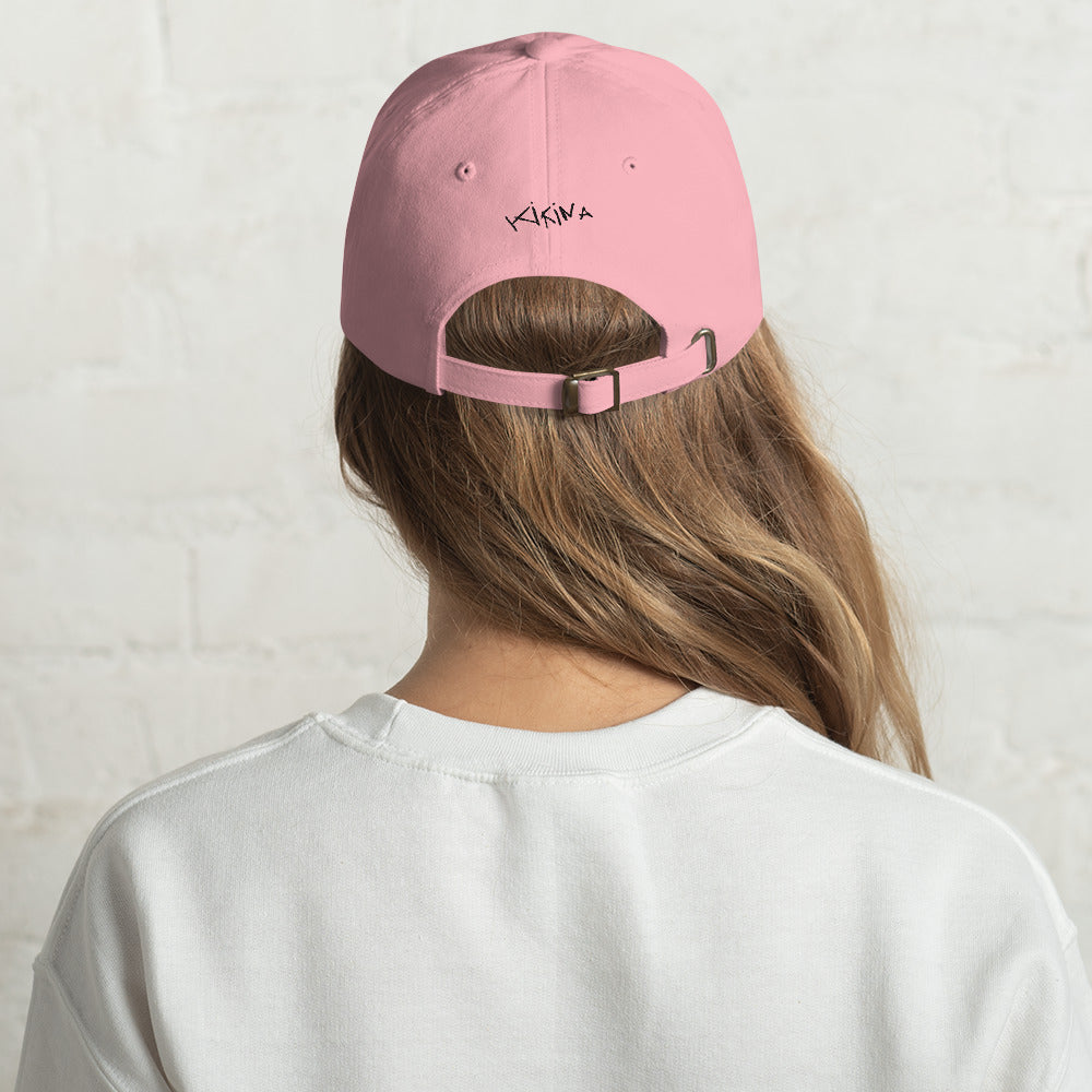 Dopamine Embroidered Slogan Cap