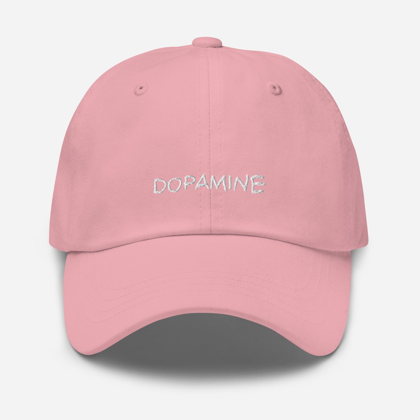 Dopamine Embroidered Baseball Hat in Bottle Green