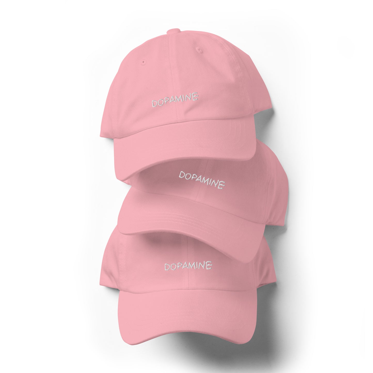 Dopamine Embroidered Baseball Hat in Bottle Green
