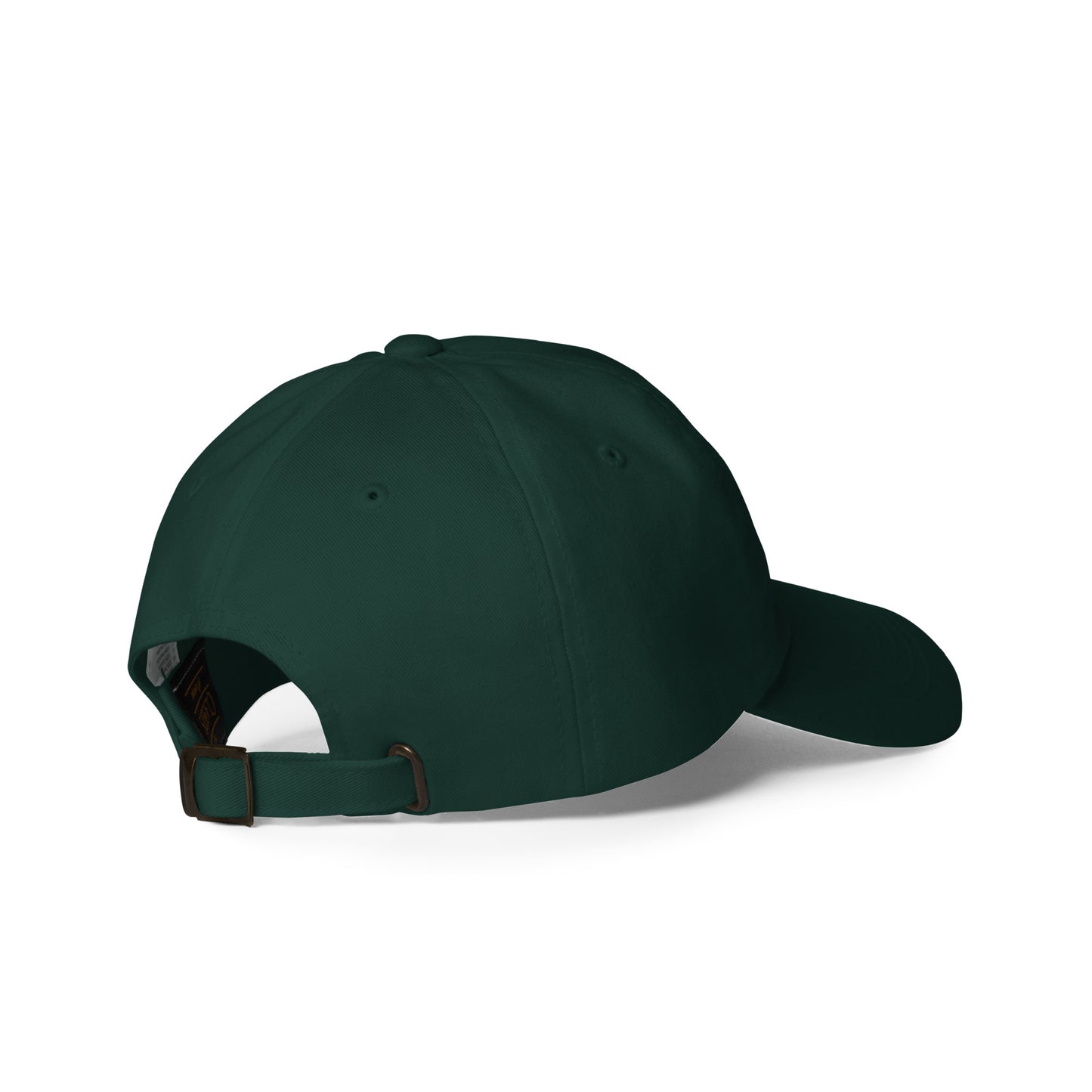 Dopamine Embroidered Baseball Hat in Bottle Green