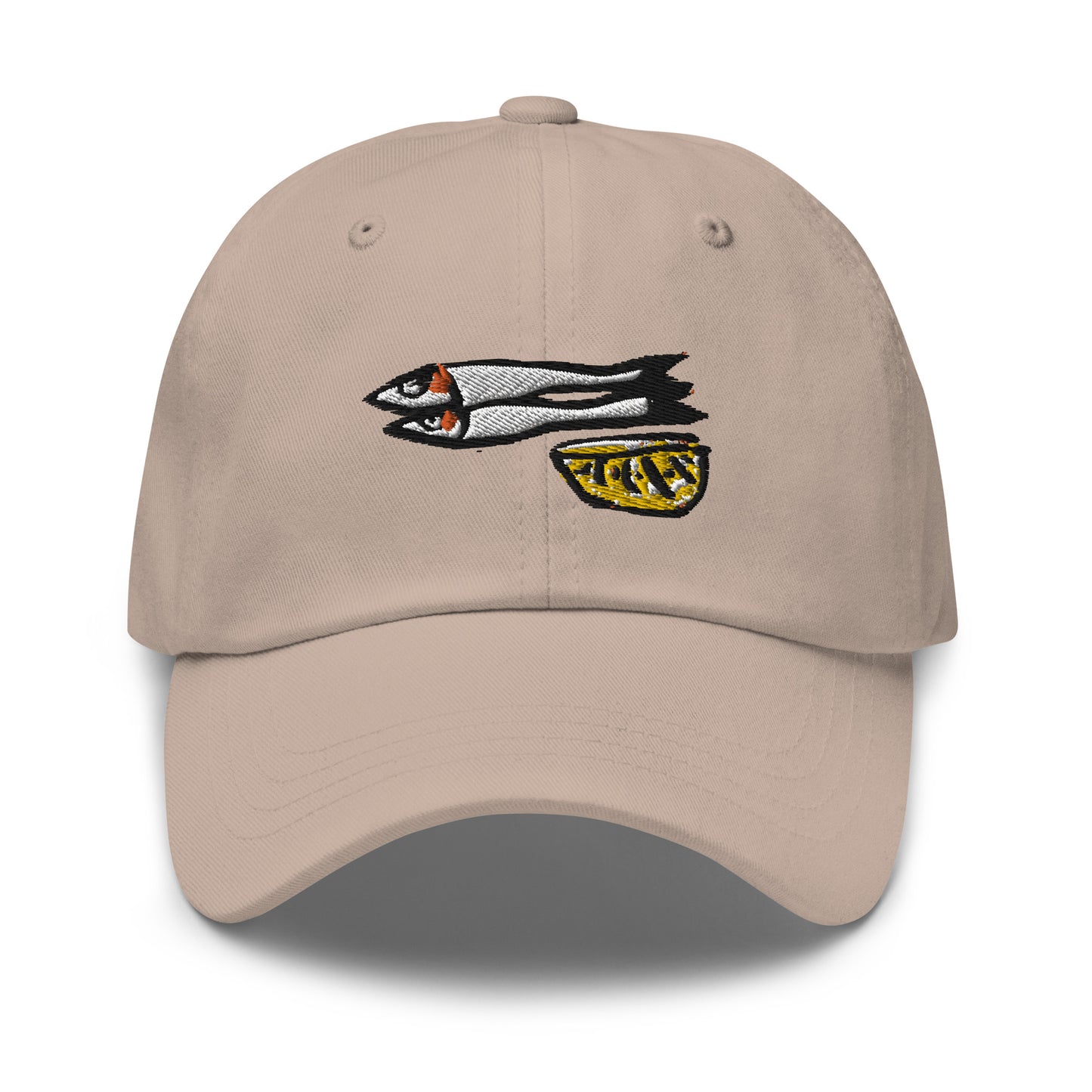 Sardines with Lemon Embroidered Cap