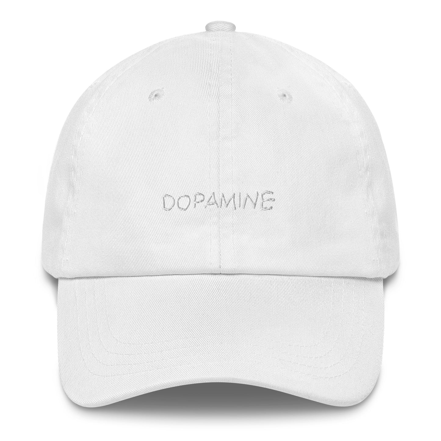 Embroidered Dopamine Slogan  Red Tonal  Cap