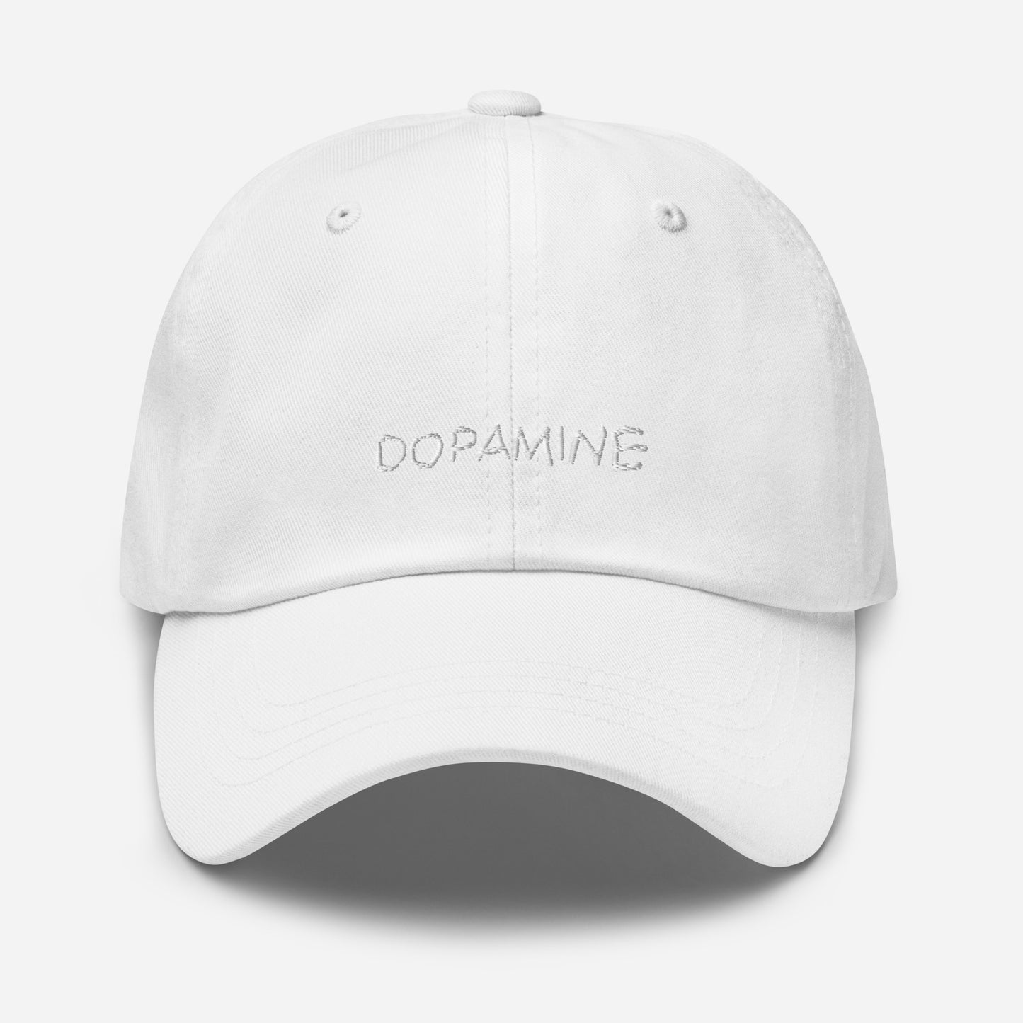 Embroidered Dopamine Slogan  Red Tonal  Cap