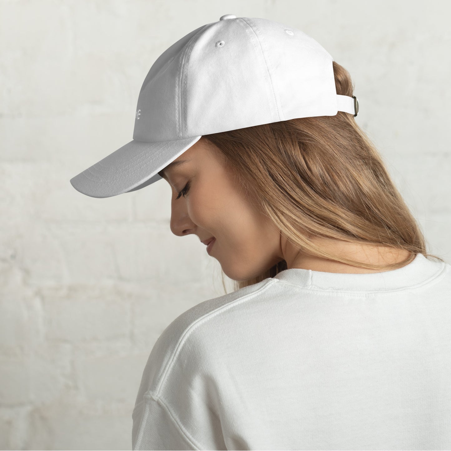 Embroidered Dopamine Slogan  Red Tonal  Cap