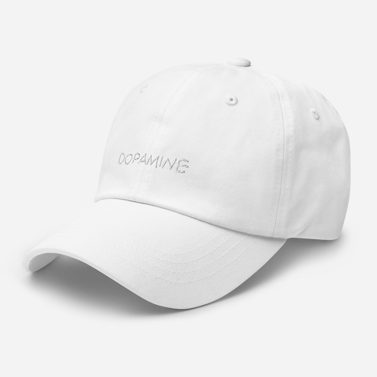 Embroidered Dopamine Slogan  Red Tonal  Cap