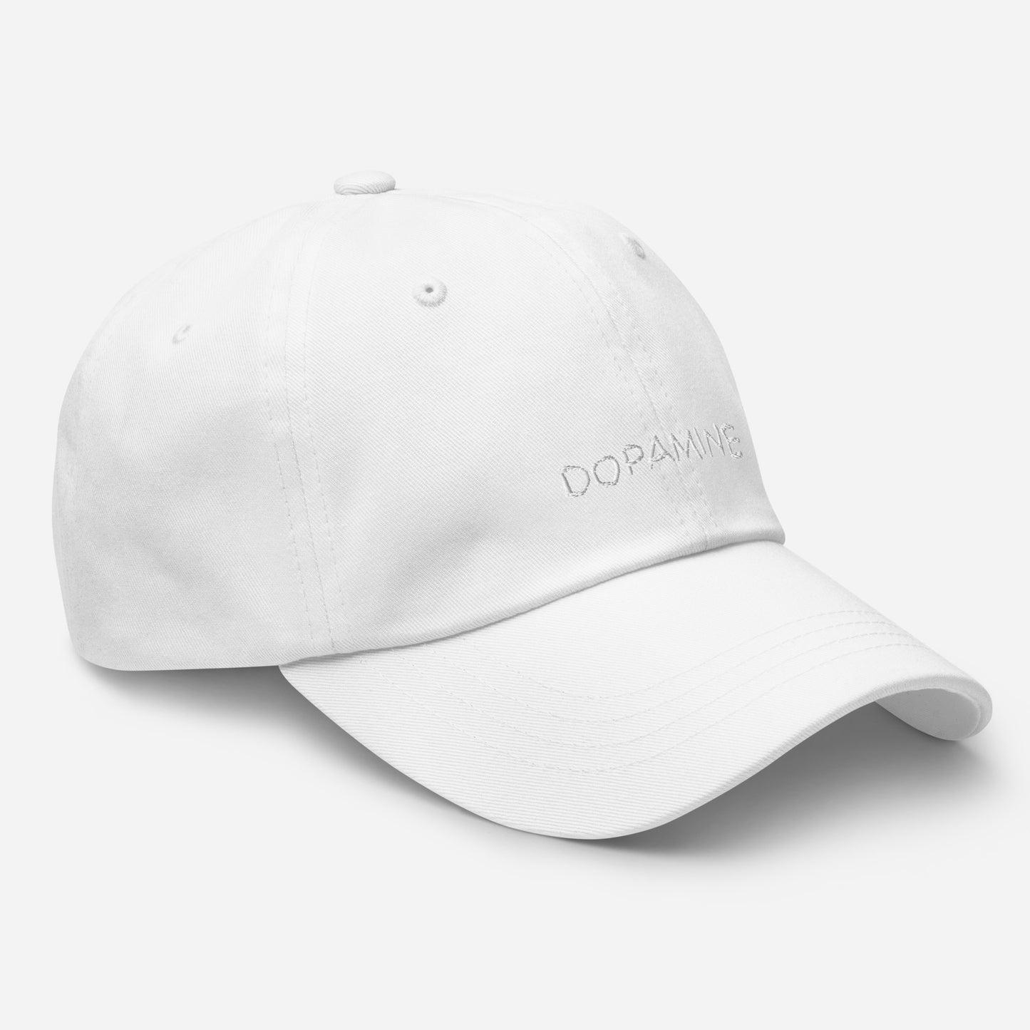 Embroidered Dopamine Slogan  Red Tonal  Cap