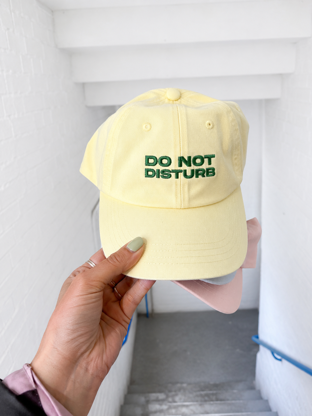 Do not Disturb Slogan Pastel Baseball hat