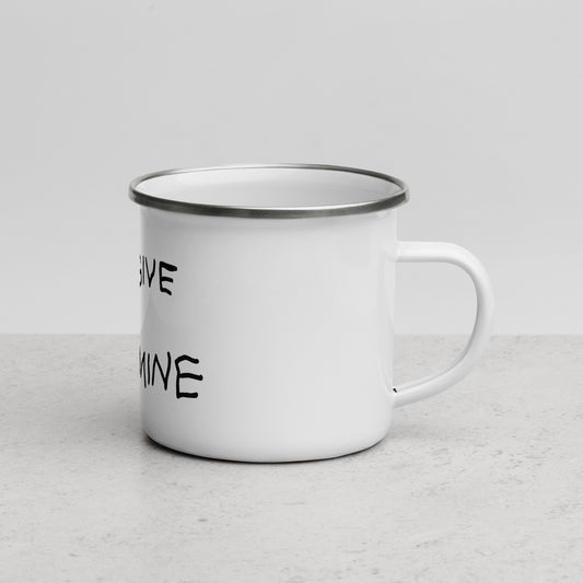 Dopamine Slogan Enamel Mug