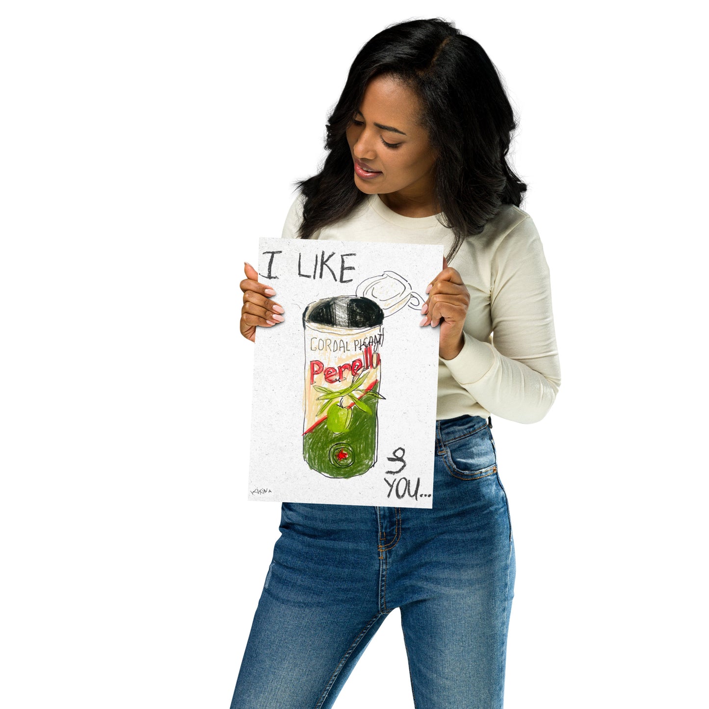 I like Perello olives and you handdrawn poster