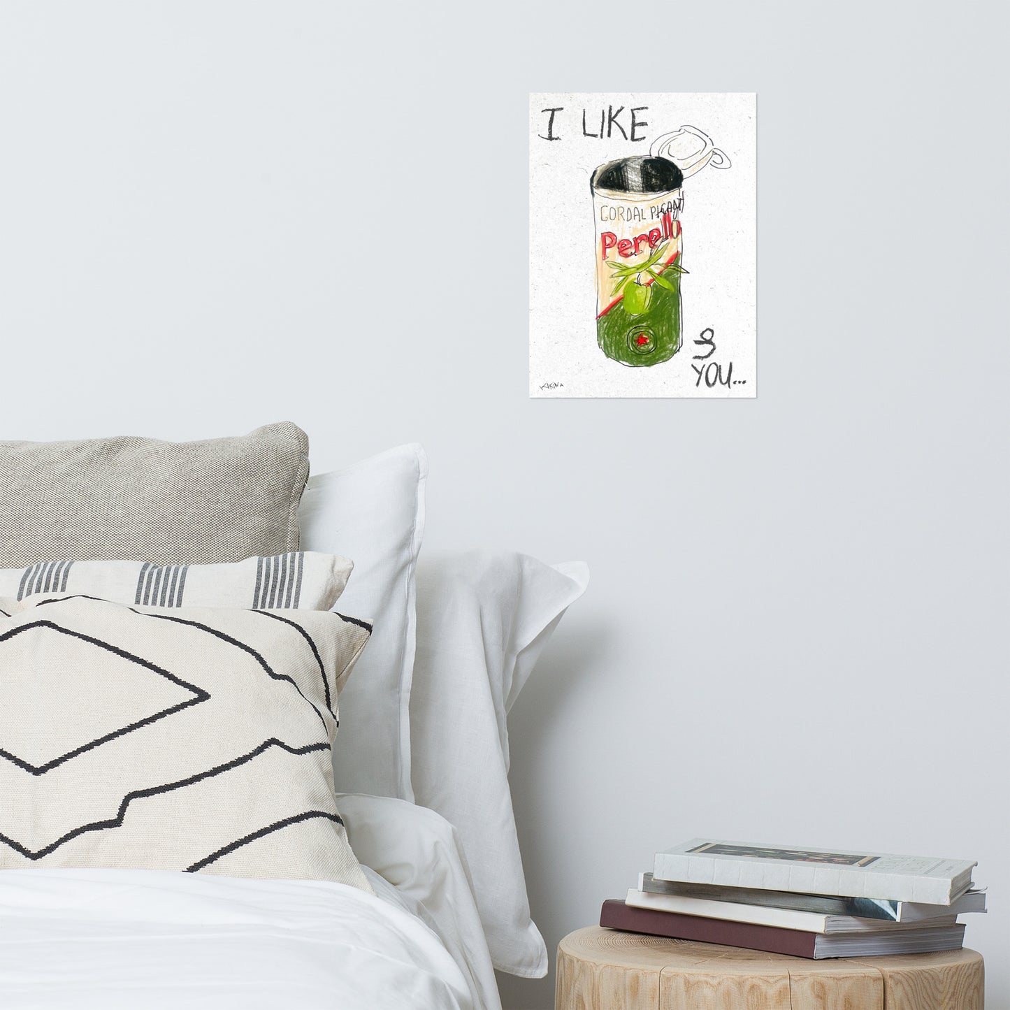 I like Perello olives and you handdrawn poster