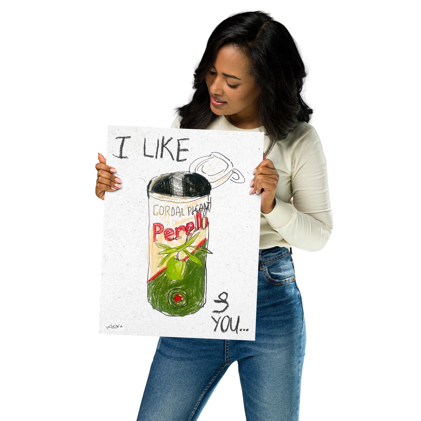 I like Perello olives and you handdrawn poster