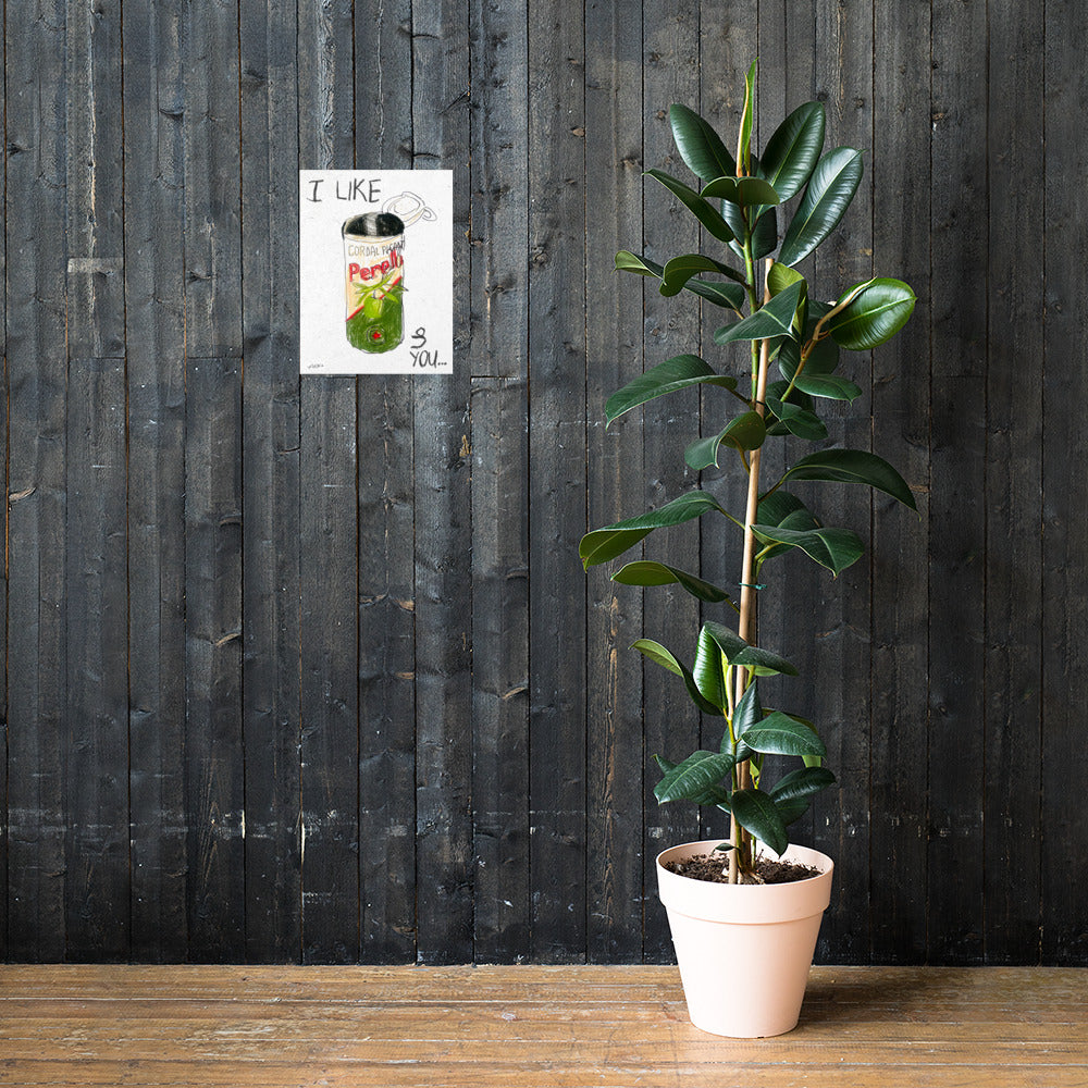 I like Perello olives and you handdrawn poster