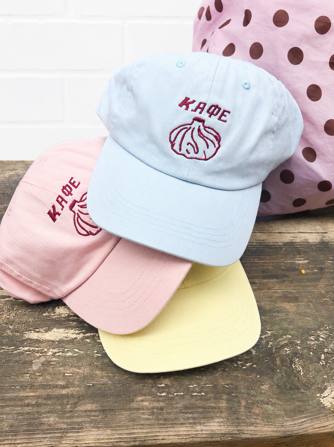 Cafe Khinkali Cap in Blush