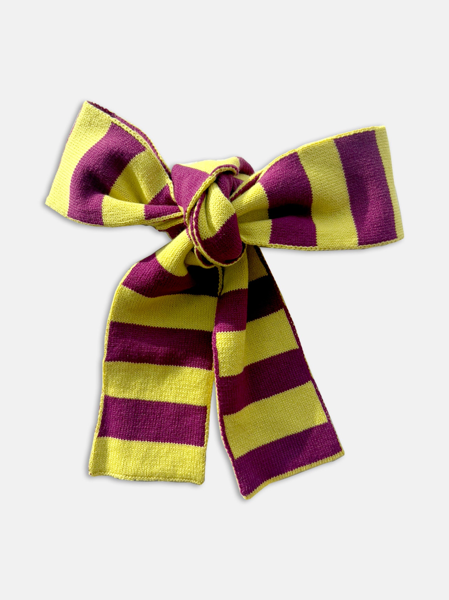 Wool and Cashmere Skinny Scarf with Stripes in Blue and Teal