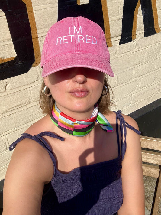 I'm Retired... Washed Cotton Summer Cap