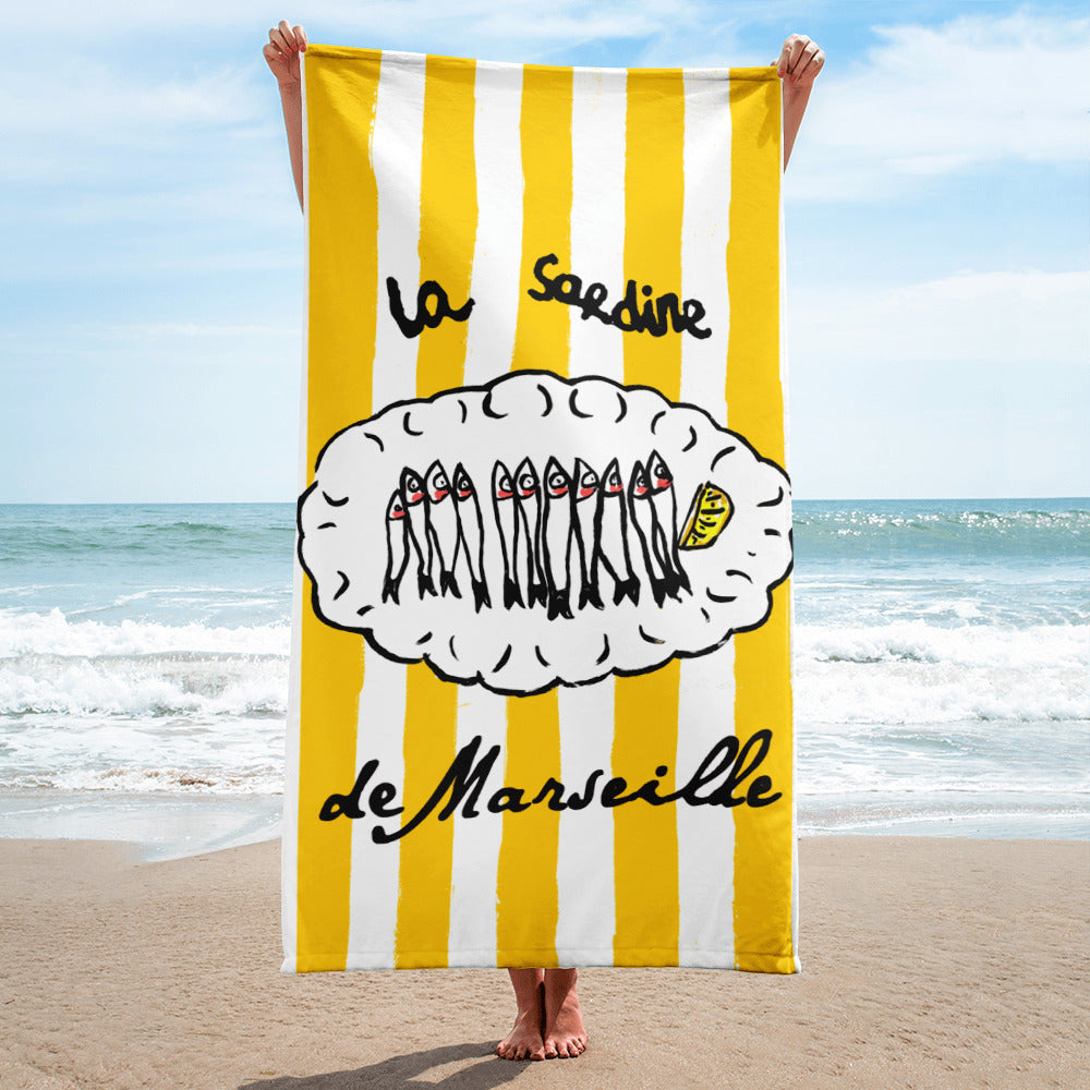Le Sardine Bath and Beach Towel