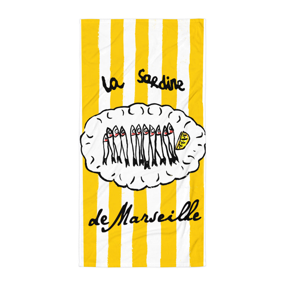 Le Sardine Bath and Beach Towel