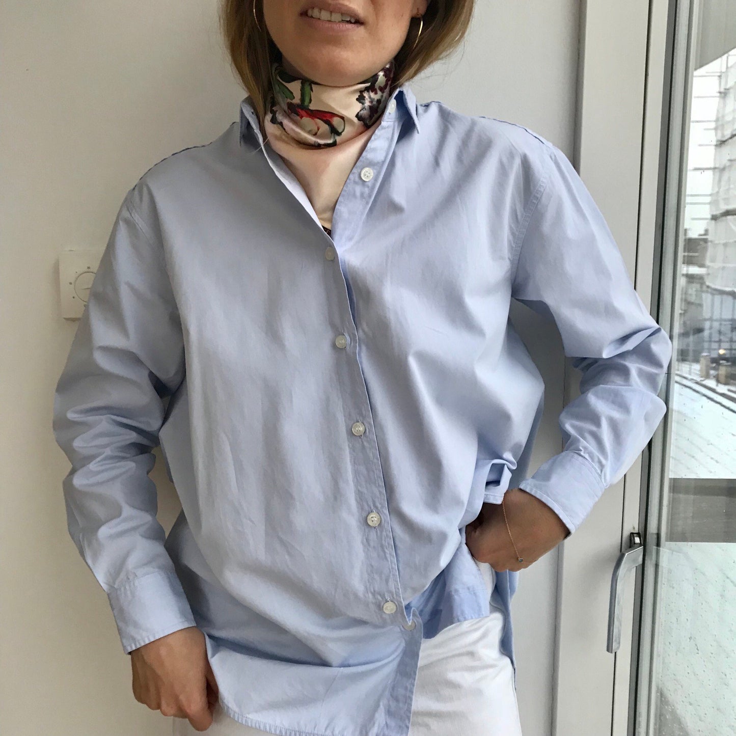 Peonies Real Satin Silk Bandana