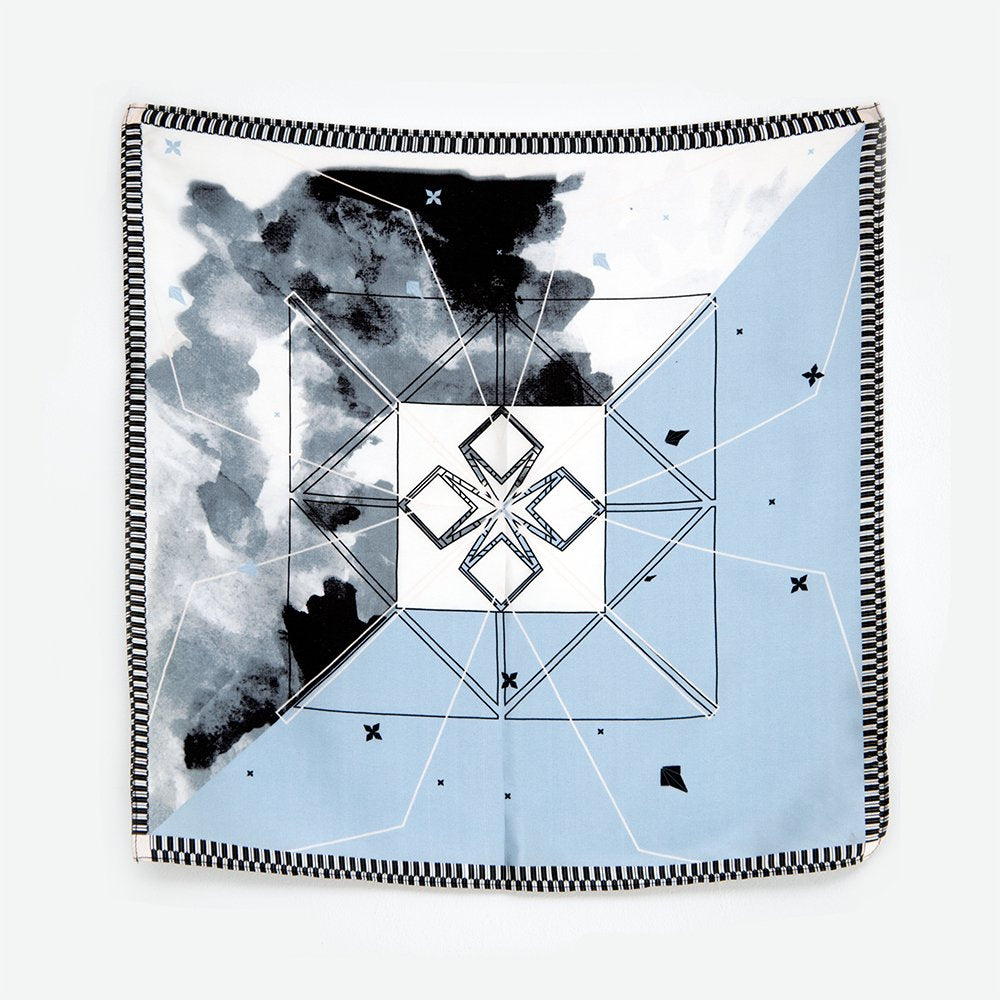 Abstract  Bandana in Baby Blue