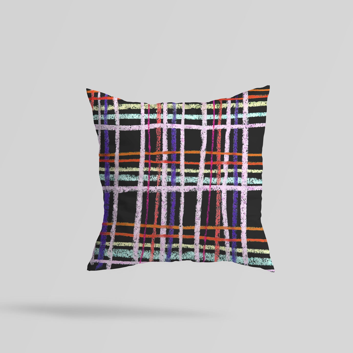 Pastel Grid Reversible Cushion