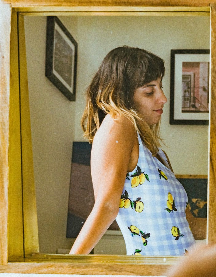 Lemon Swimsuit in Blue
