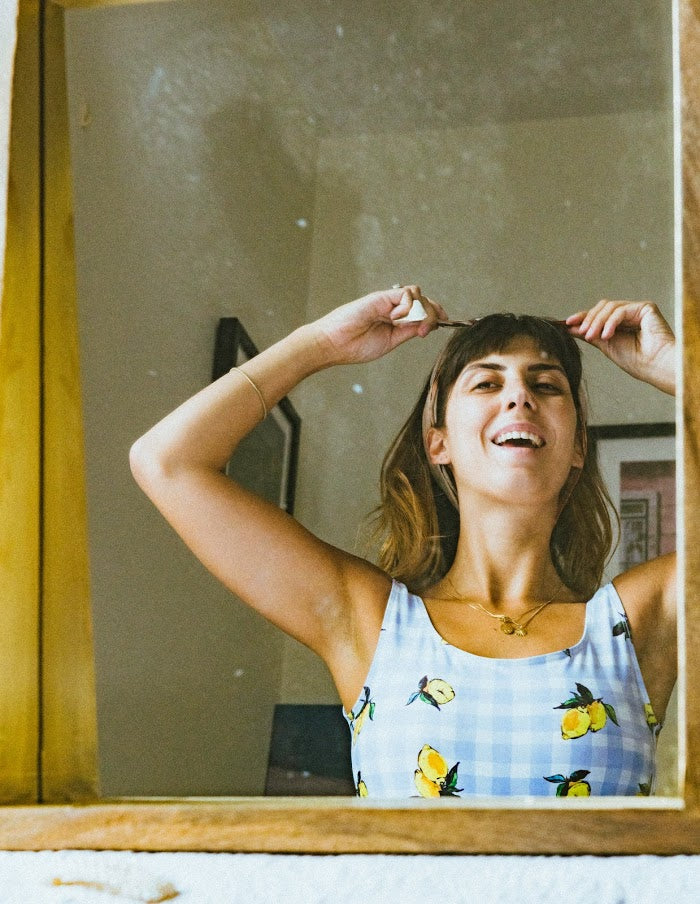 Lemon Swimsuit in Blue