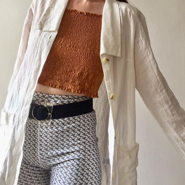 Daisy Print Biker Shorts