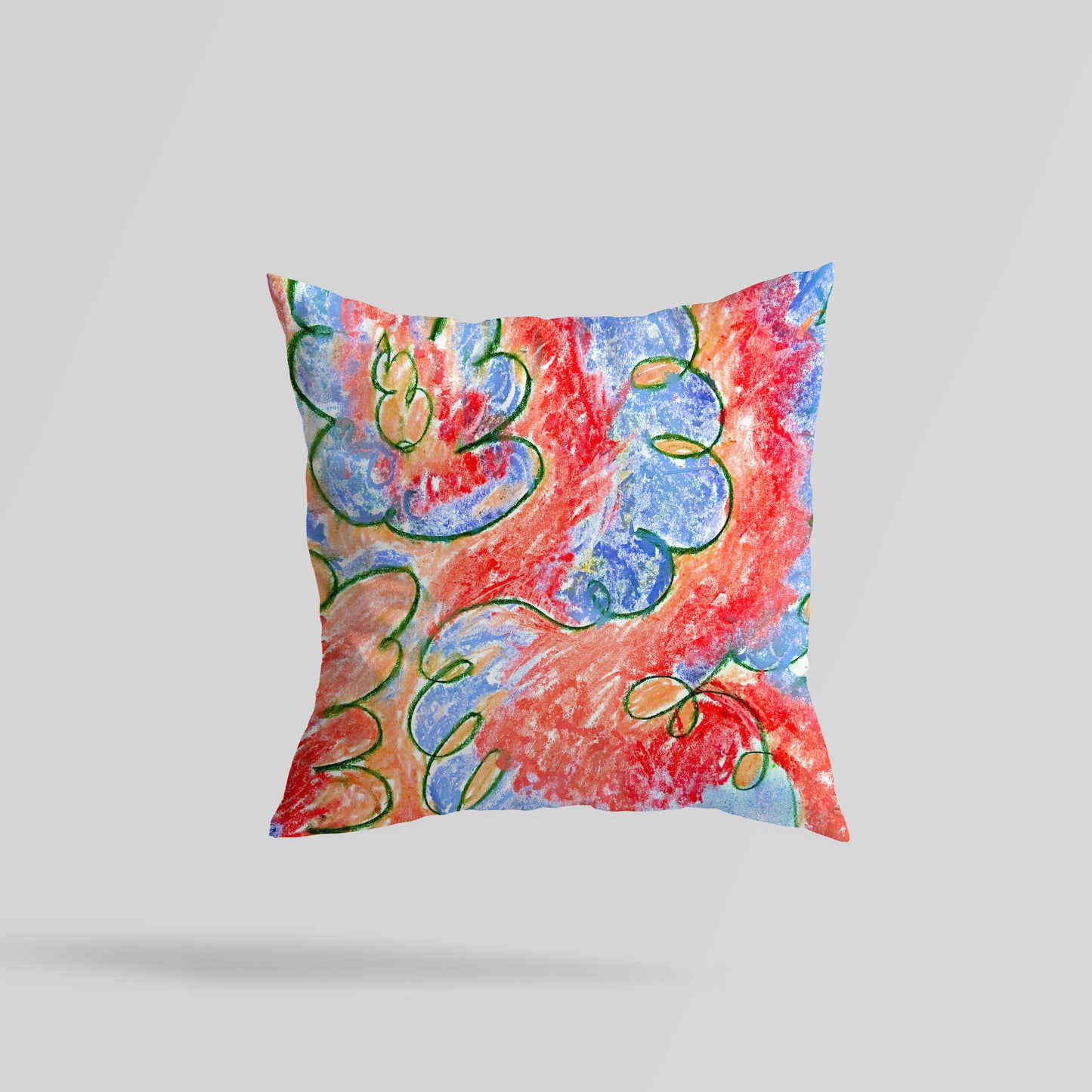 Abstract Print Reversible Cushion