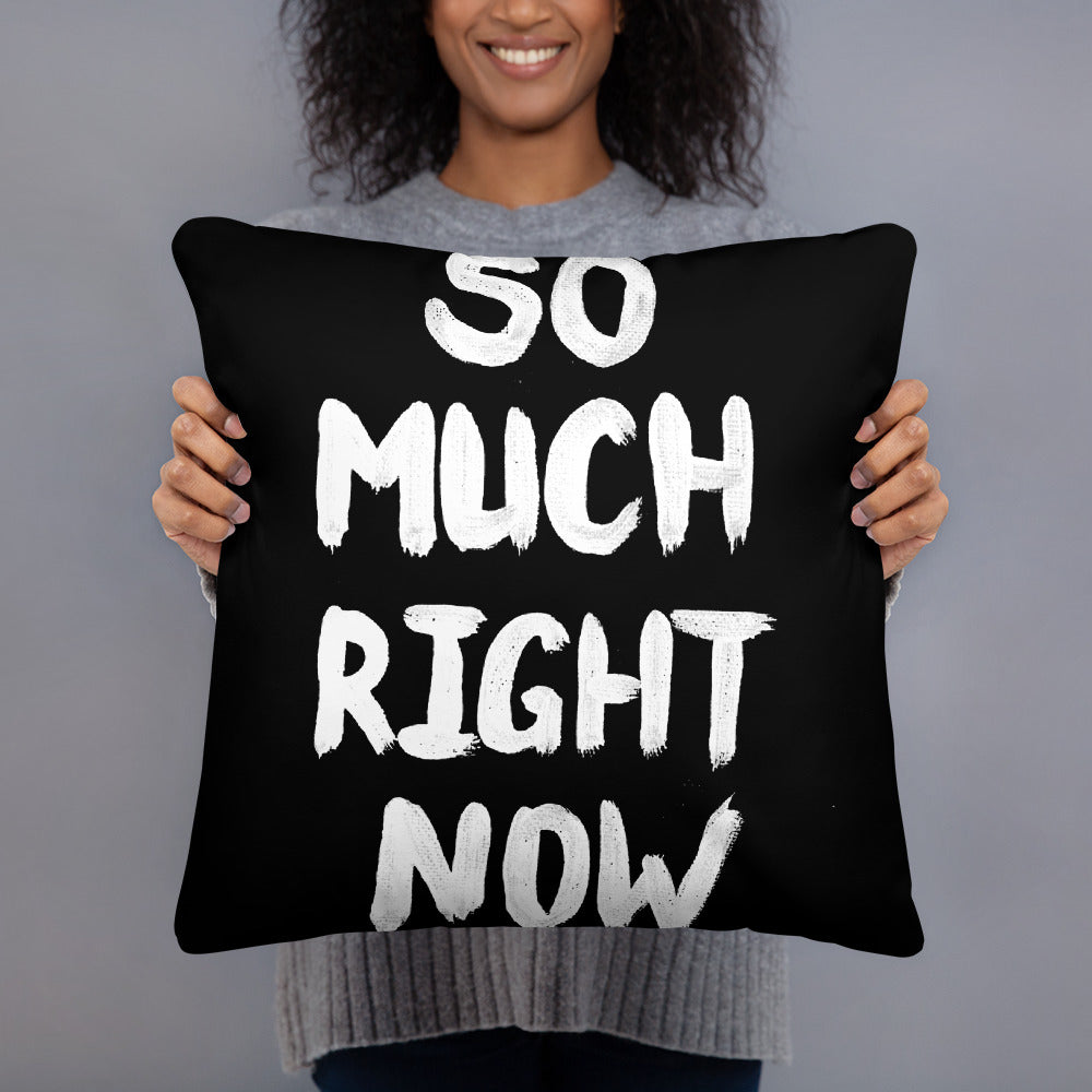 Kiss Slogan Reversible Cushion