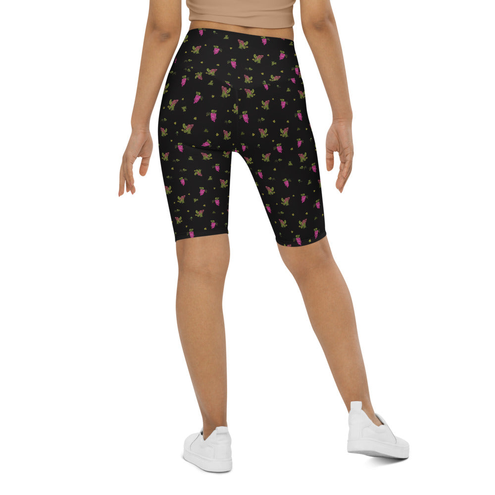 Grape Print Cycling Shorts